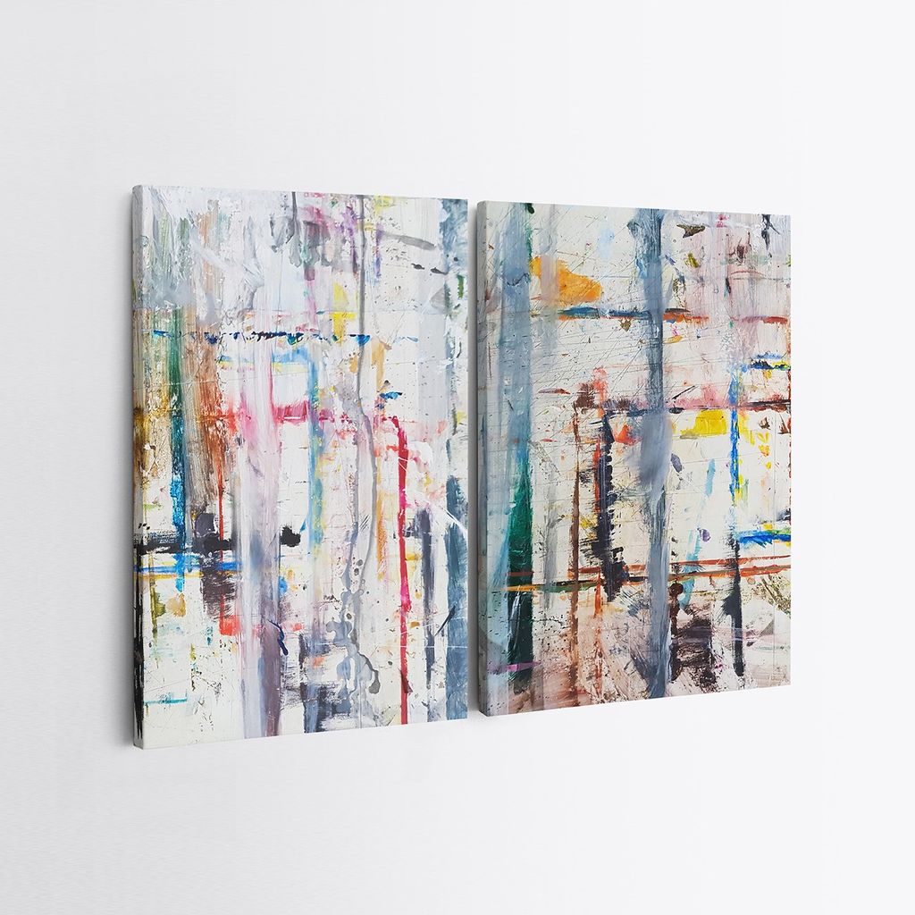 Falikép szett, 2 db, sokszínű, 50x70 cm - Butopêa akciós termékkép 1